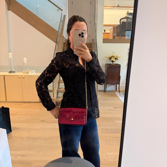 Louis Vuitton Empreinte Pochette Felicie Chain Wallet Dark Red - Picture 3 of 12